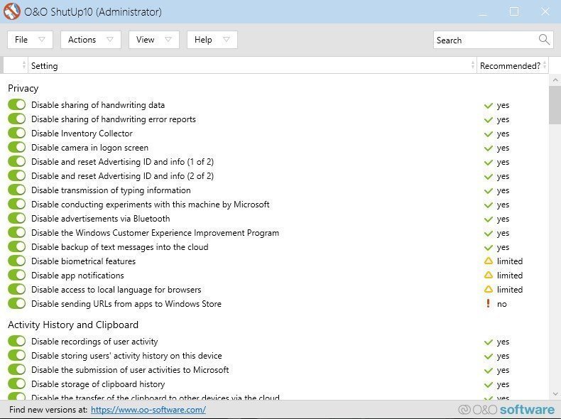 stop windows services settings for max performance