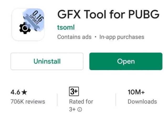 gfx tool settings for pubg mobile