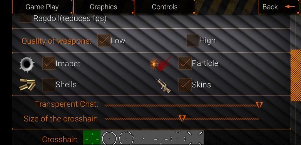 special forces group 2 settings