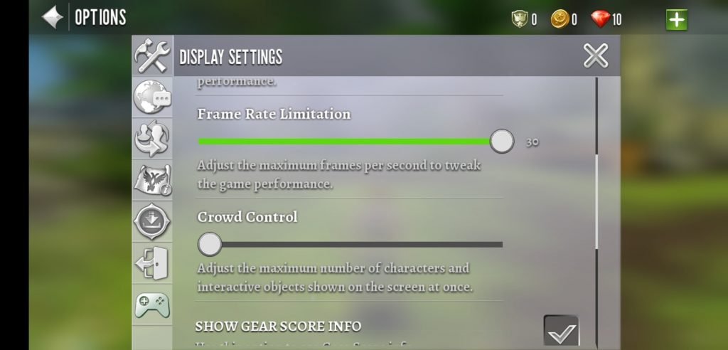 order and chaos graphics settings