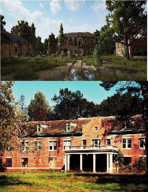 Mansion, Erangel pubg Real World Location Abandoned children hospital, Ukraine
