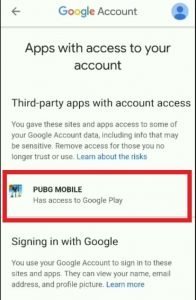 unlink google account pubg mobile