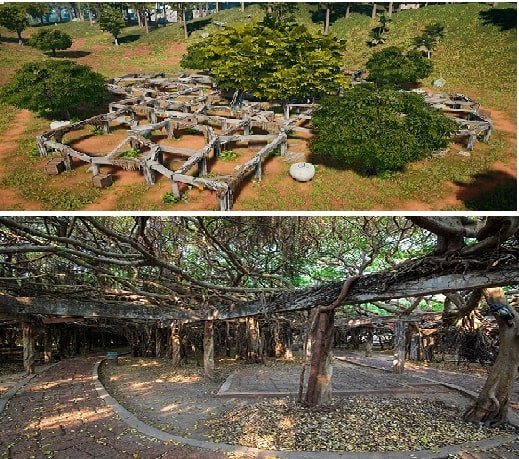 bhan sanhok , Sai Nagm Banyan Grove, Phimai, Thailand. bhan sanhok real world location Sai Nagm Banyan Grove, Phimai, Thailand.