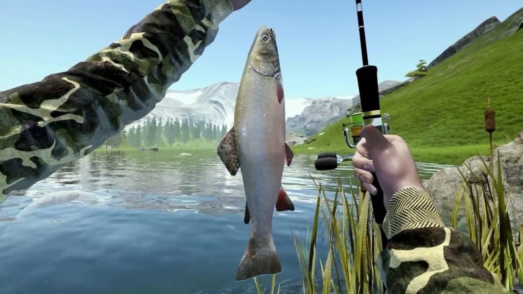 Fishing simulation game