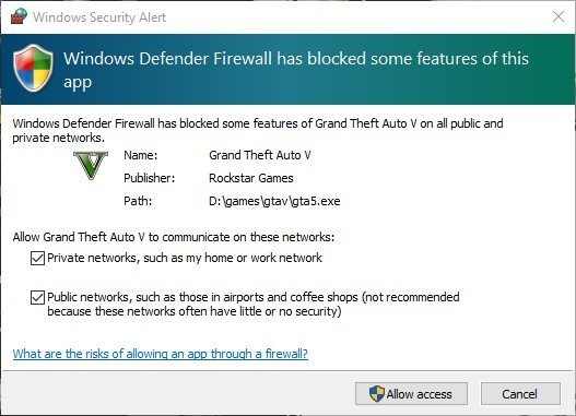 GTA ONLINE connection issues firewall settings
