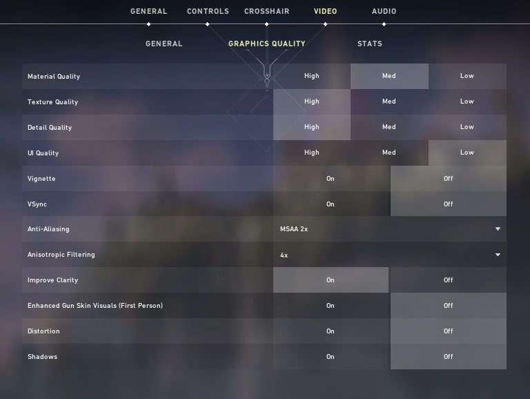 valorant graphics settings