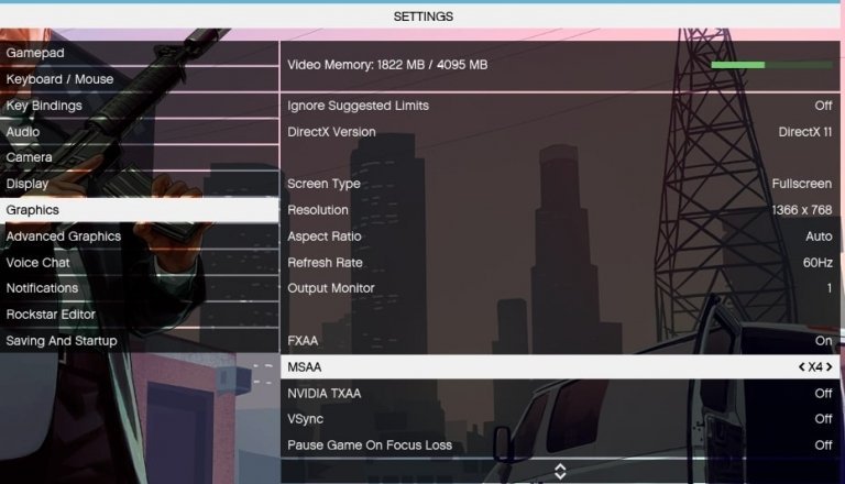 Best Graphic Settings Gta 5