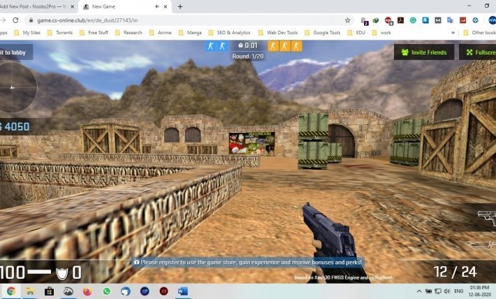 cs 1.6 browser game