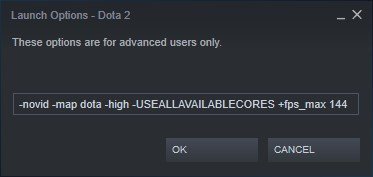 Dota 2 Steam Launch Options To Boost Fps And Fix Lag