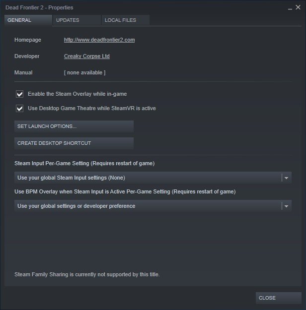 steam launch options dead frontier 2