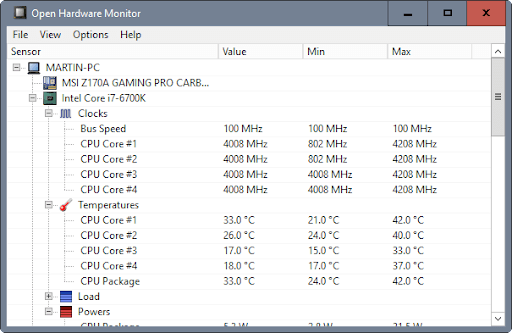 Open Hardware Monitor