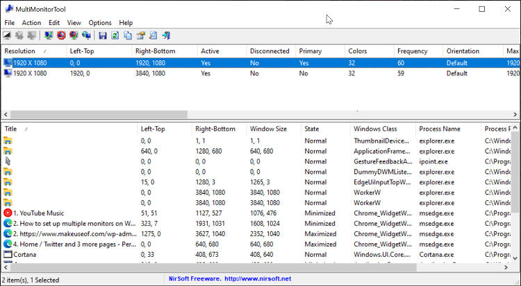 MultiMonitor Tool